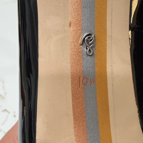 Sam Edelman Black Patent Pointed-Toe High Heel Pumps - Women's | 10.5 - Picture 7 of 10